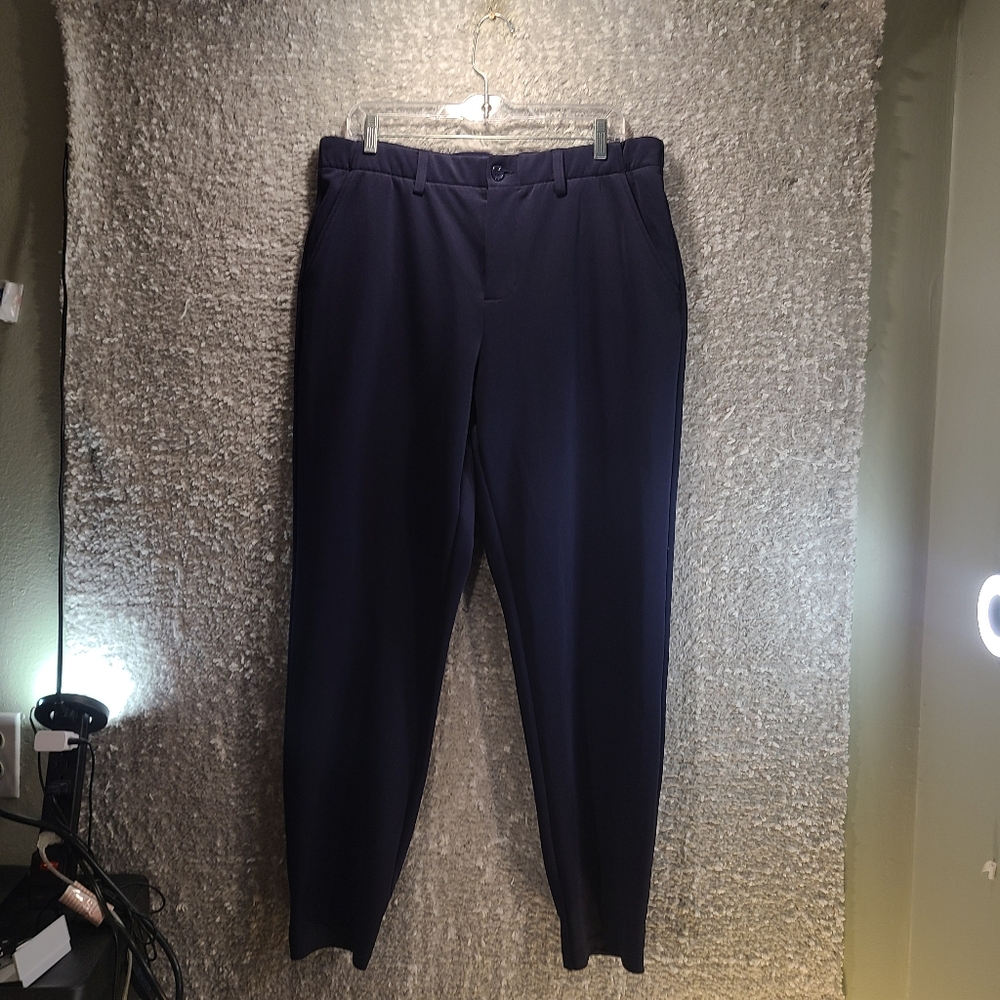 Deolax Golf Jogger Pants Mens L Navy Blue Performance‎ Polyester Pockets